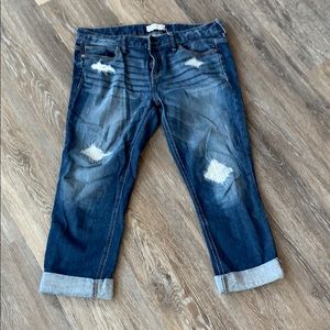 Express Modern Boyfriend Capris